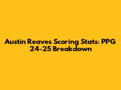 Austin Reaves' Scoring Stats: PPG 24-25 Breakdown
