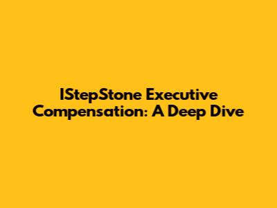 IStepStone Executive Compensation: A Deep Dive