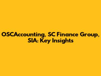 OSCAccounting, SC Finance Group, SIA: Key Insights